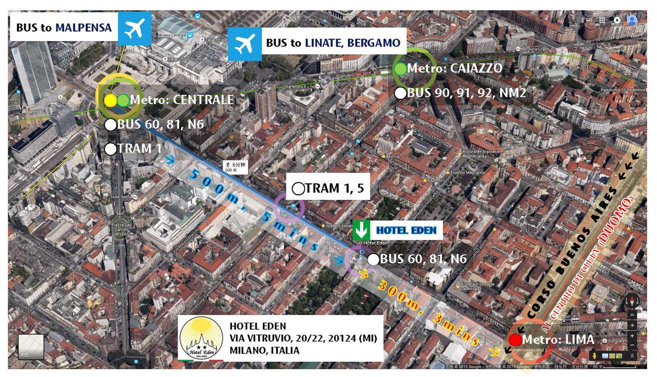 Hotel Eden Milano Exteriör bild